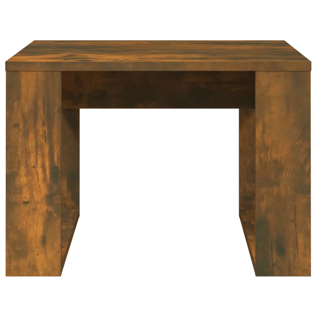 Table d'appoint 50x50x35 cm en dérivé du bois, couleur chêne