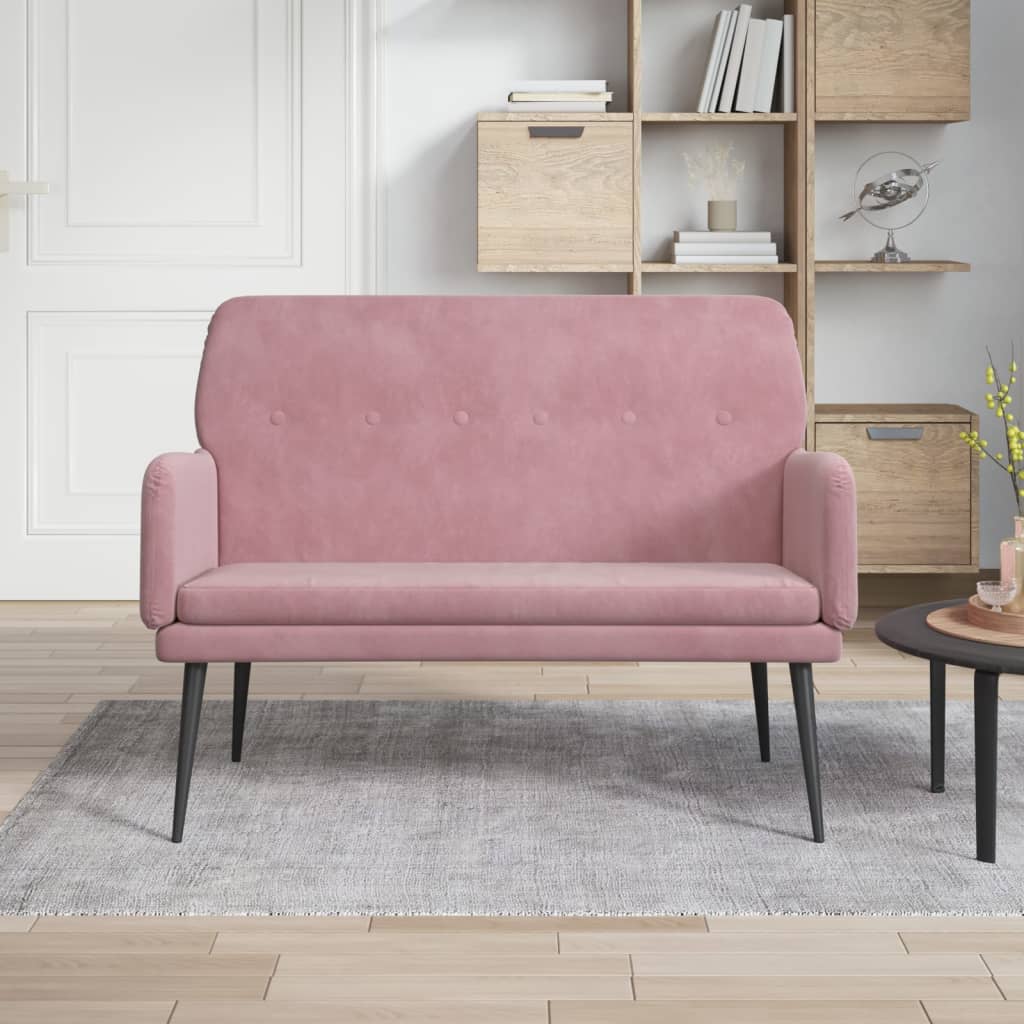 Banc 108x79x79 cm velours