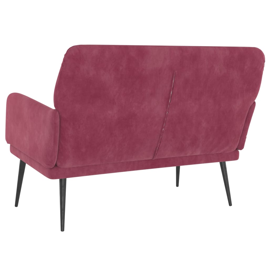 Banc 108x79x79 cm velours