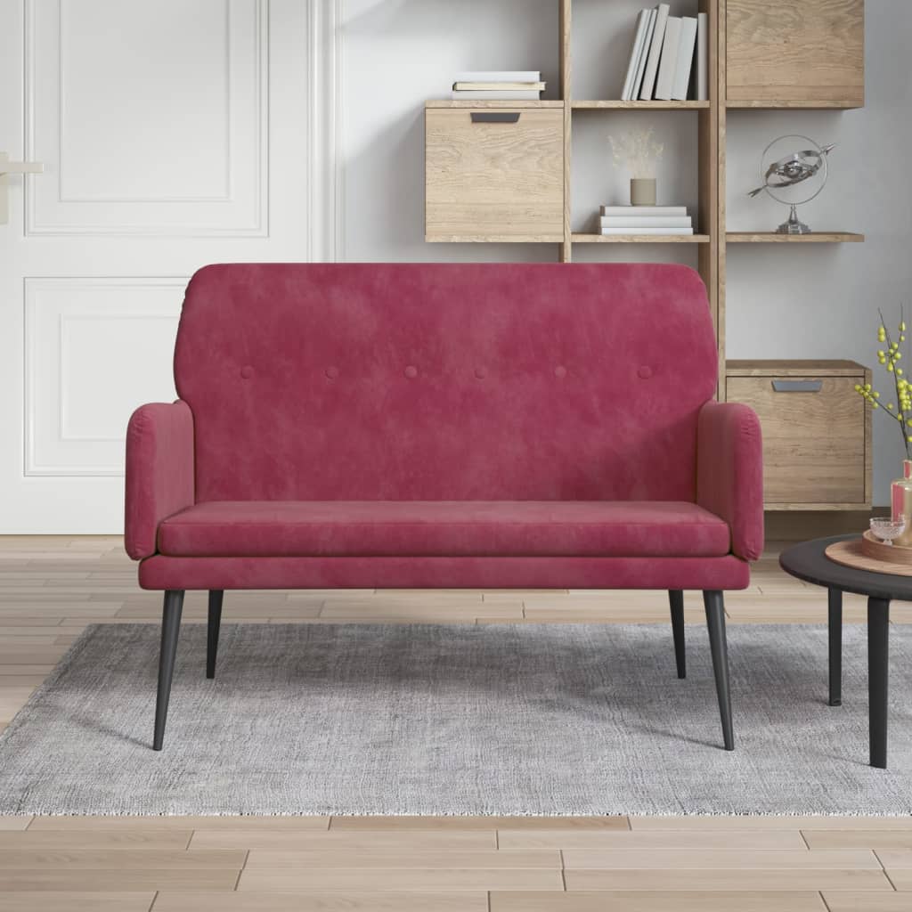 Banc 108x79x79 cm velours