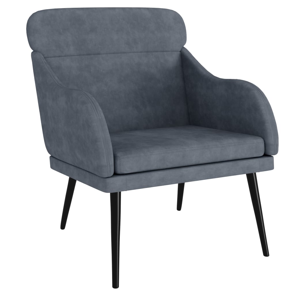 Fauteuil 63x76x80 cm velours