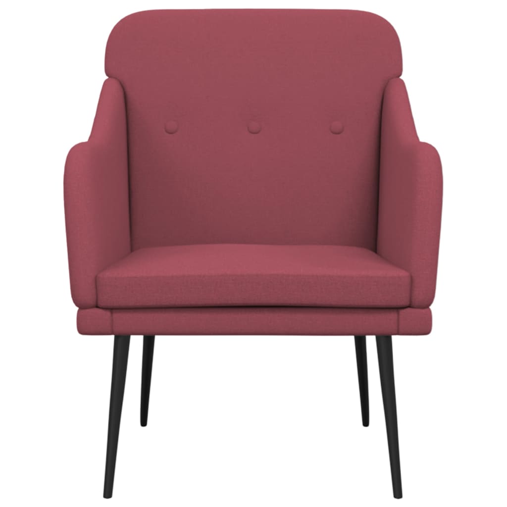 Fauteuil 63x76x80 cm stof lichtgrijs