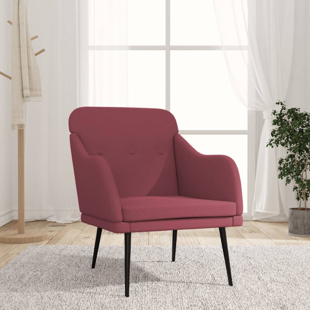 Fauteuil 63x76x80 cm stof lichtgrijs