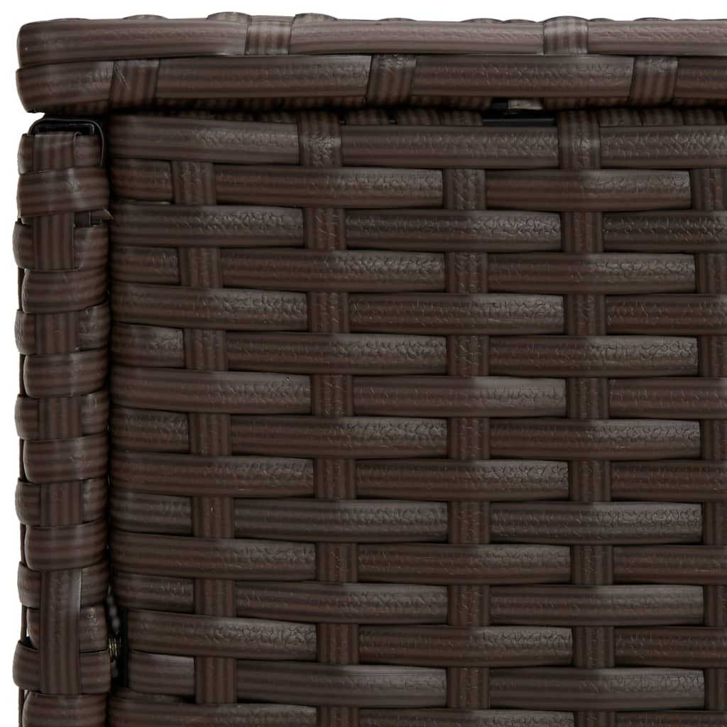 Bijzettafels 3 st poly rattan