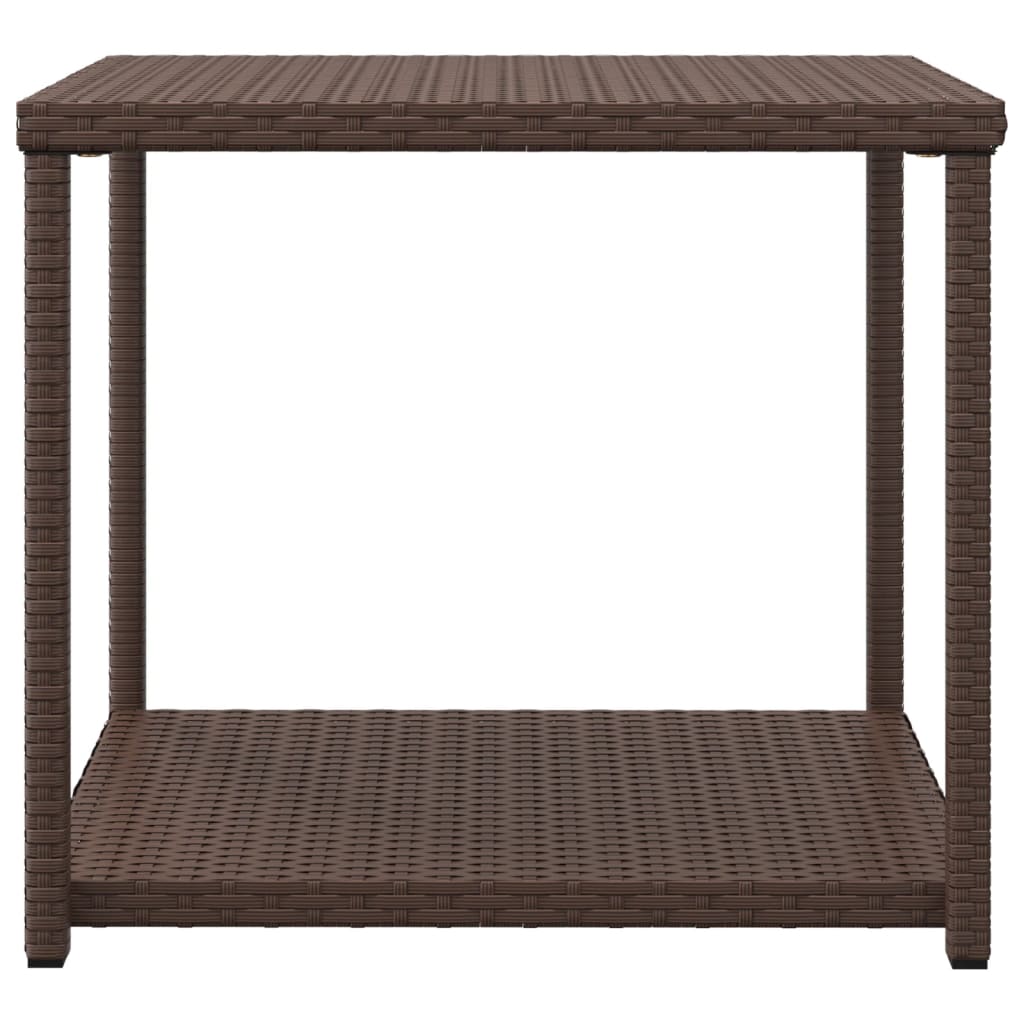 Bijzettafel 55x45x49 cm poly rattan