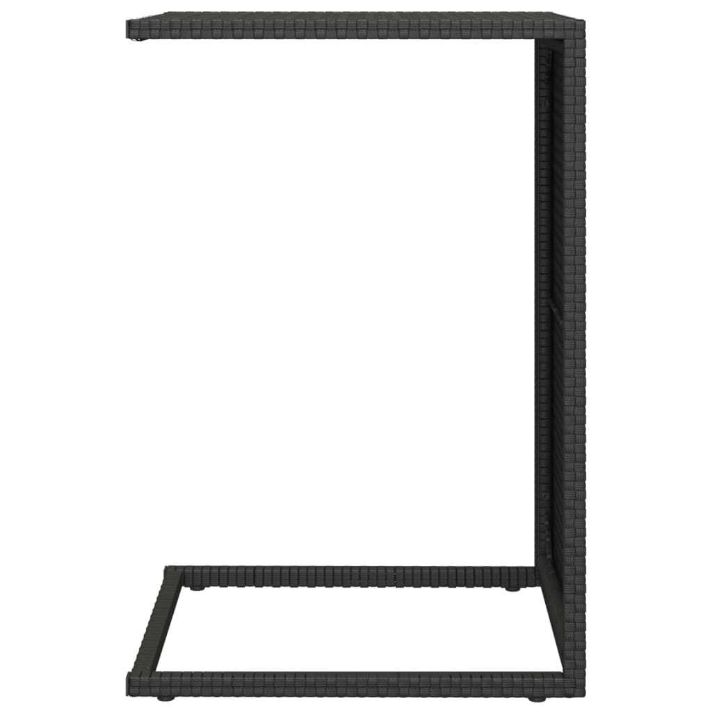 Bijzettafel C-vormig 40x35x60 cm poly rattan