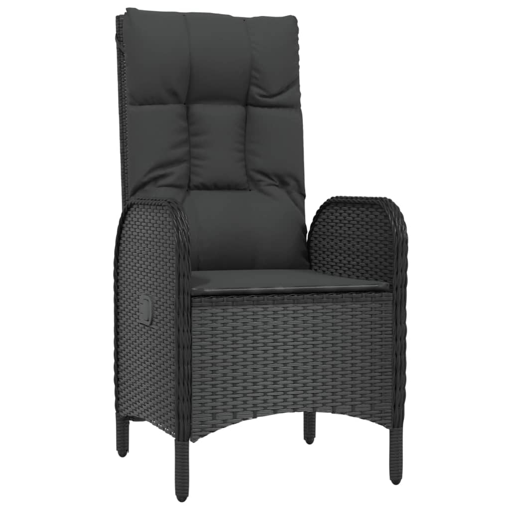 3-delige Loungeset met kussens poly rattan