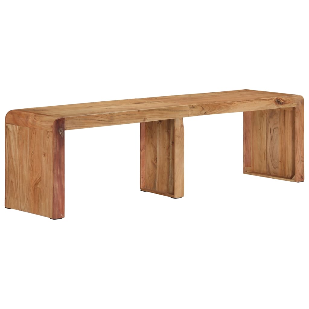 Banc 160x38x45 cm en bois d'acacia massif