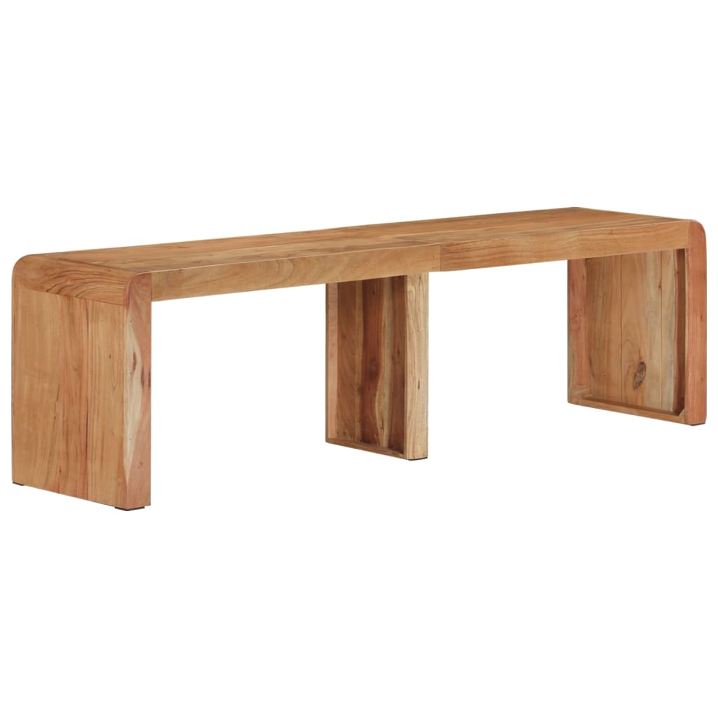 Banc 160x38x45 cm en bois d'acacia massif