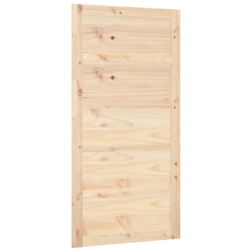 Porte coulissante 100x1,8x204,5 cm en bois de pin massif