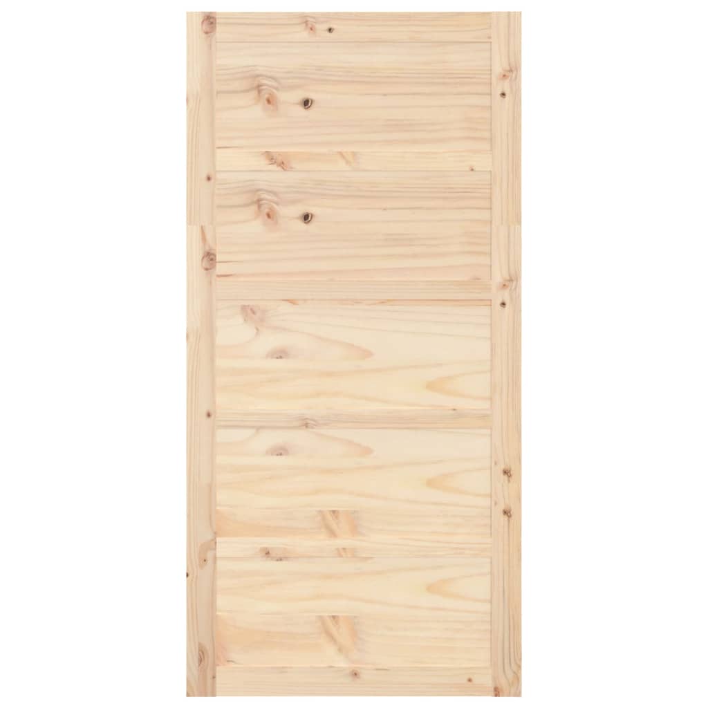 Porte coulissante 100x1,8x204,5 cm en bois de pin massif