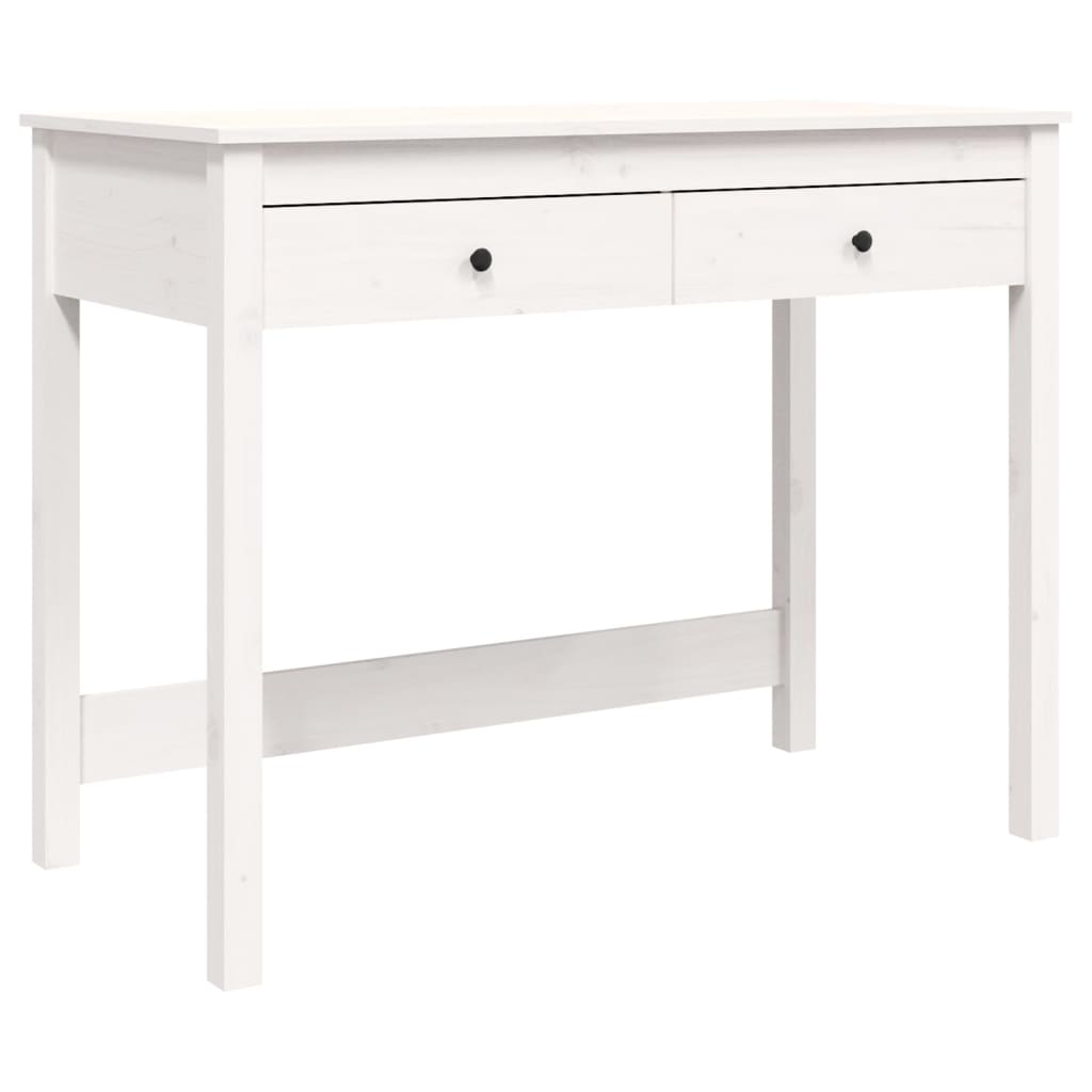 Bureau met lades 100x50x78 cm massief grenenhout