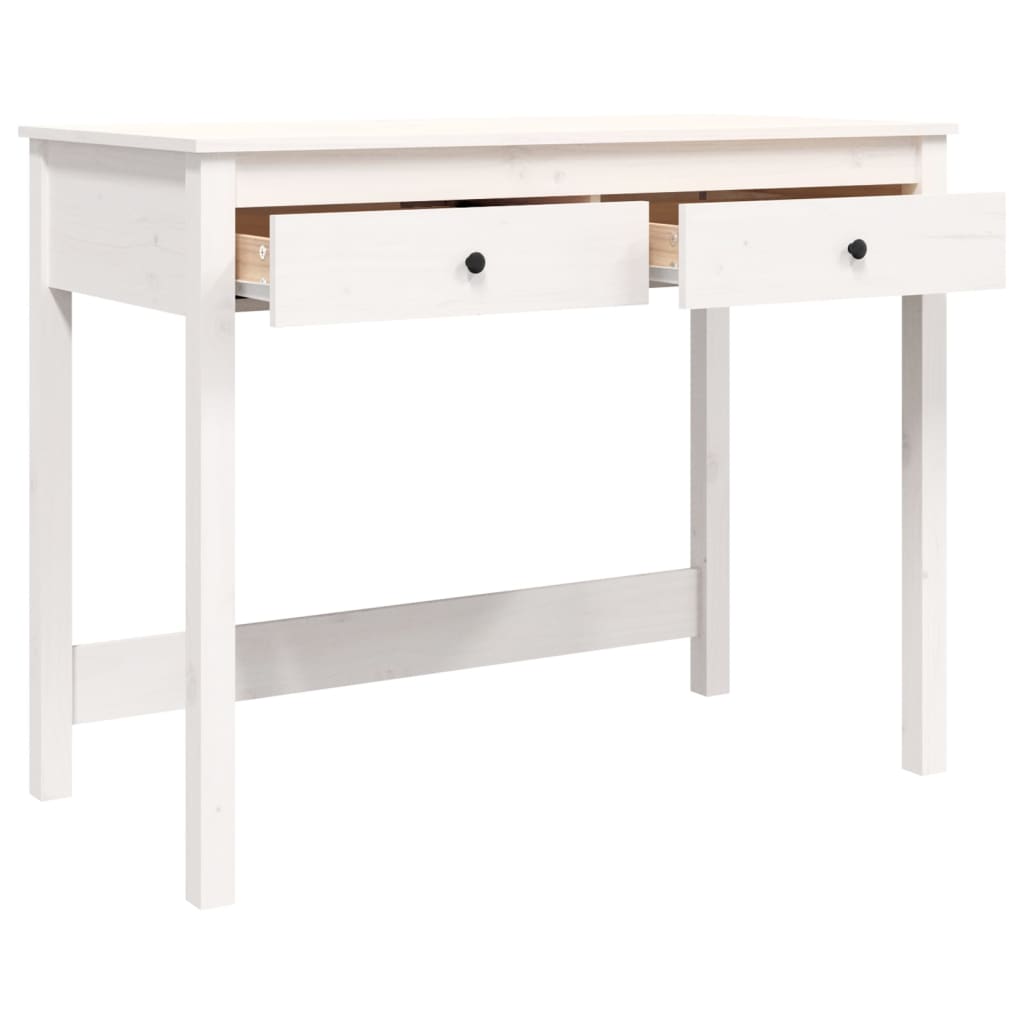 Bureau met lades 100x50x78 cm massief grenenhout