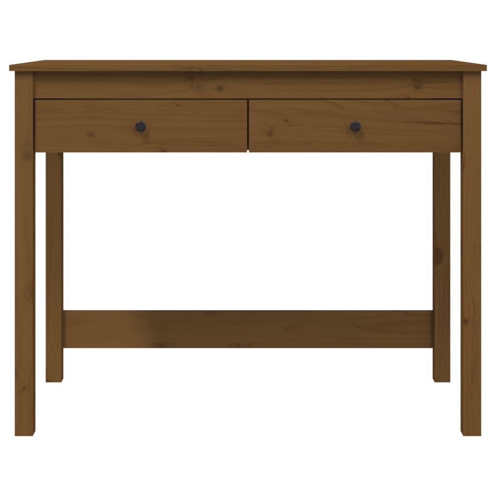 Bureau met lades 100x50x78 cm massief grenenhout