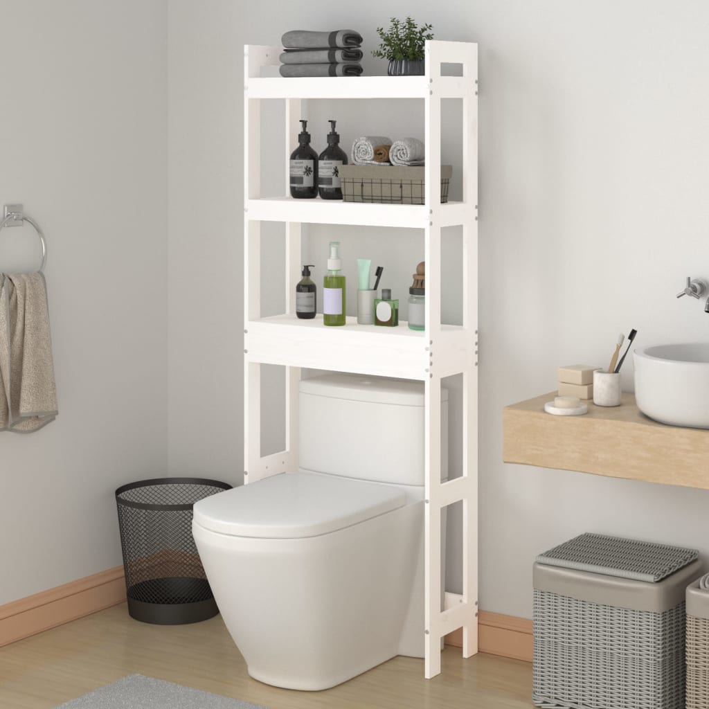 Toiletrek 63x26x171 cm massief grenenhout