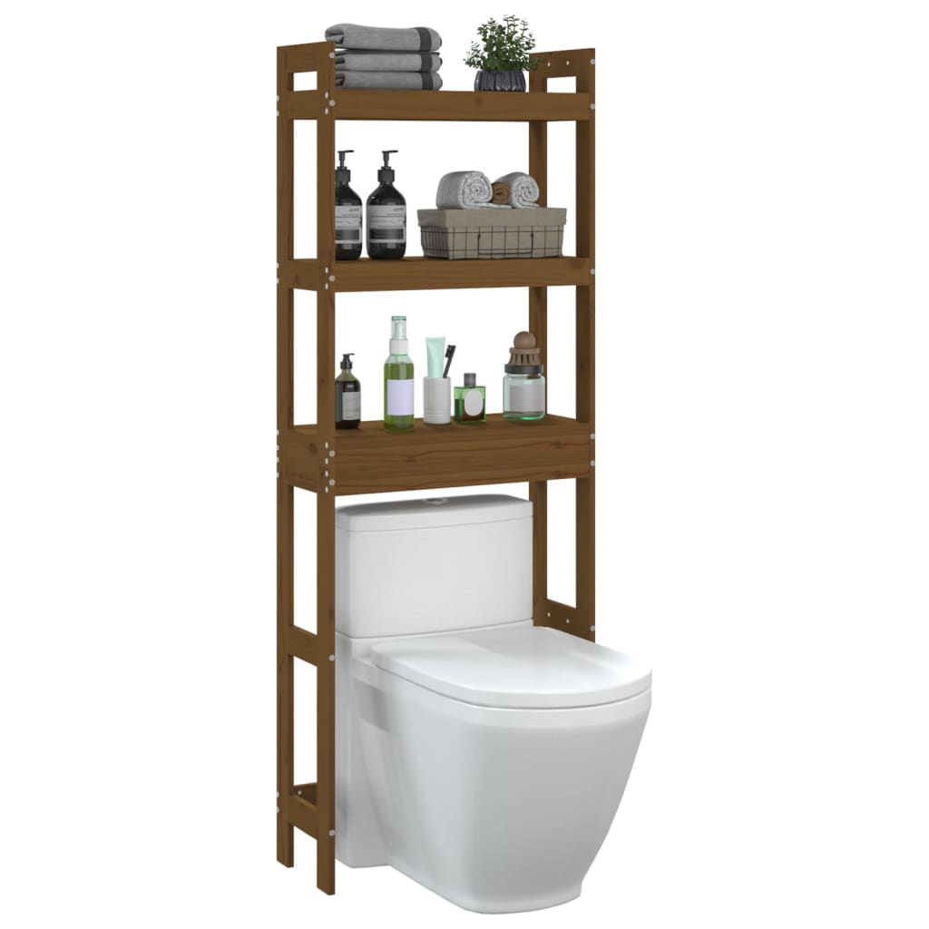 Toiletrek 63x26x171 cm massief grenenhout