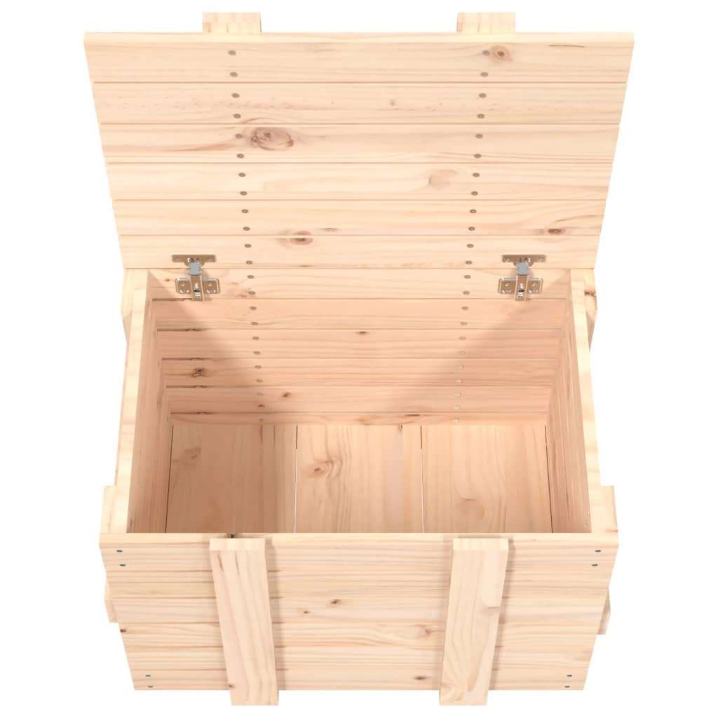 Opbergbox 58x40,5x42 cm massief grenenhout