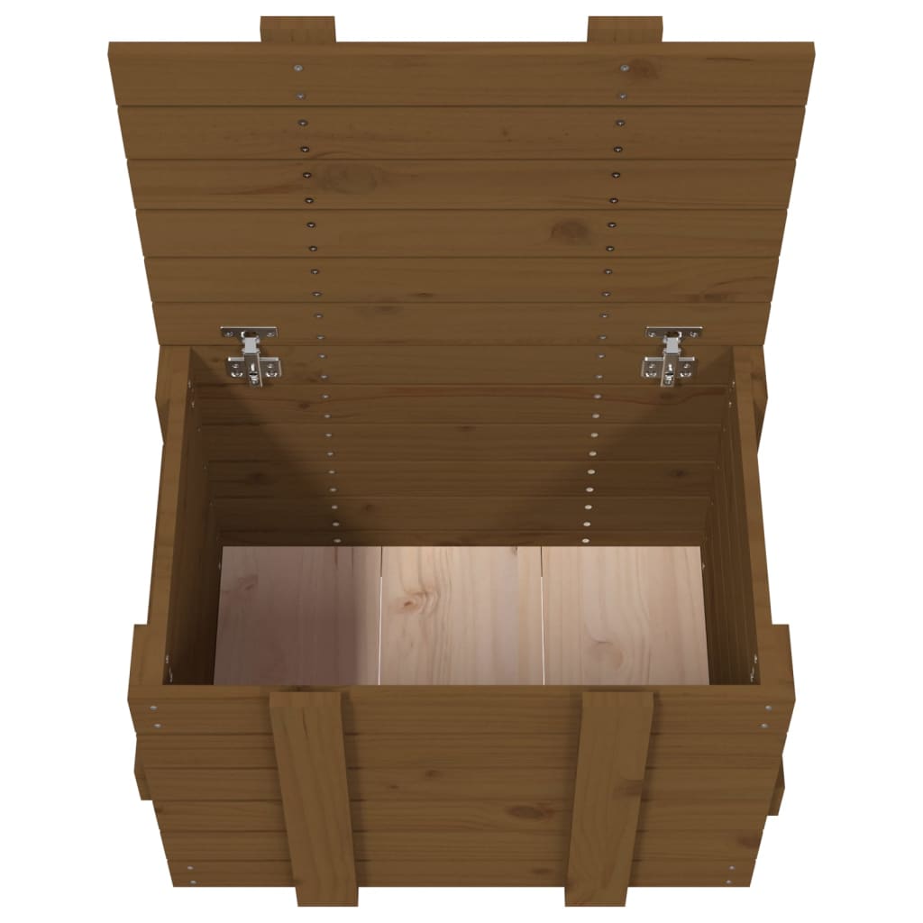 Opbergbox 58x40,5x42 cm massief grenenhout