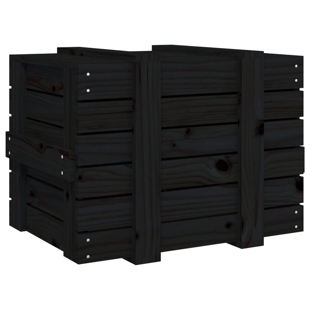 Opbergbox 58x40,5x42 cm massief grenenhout