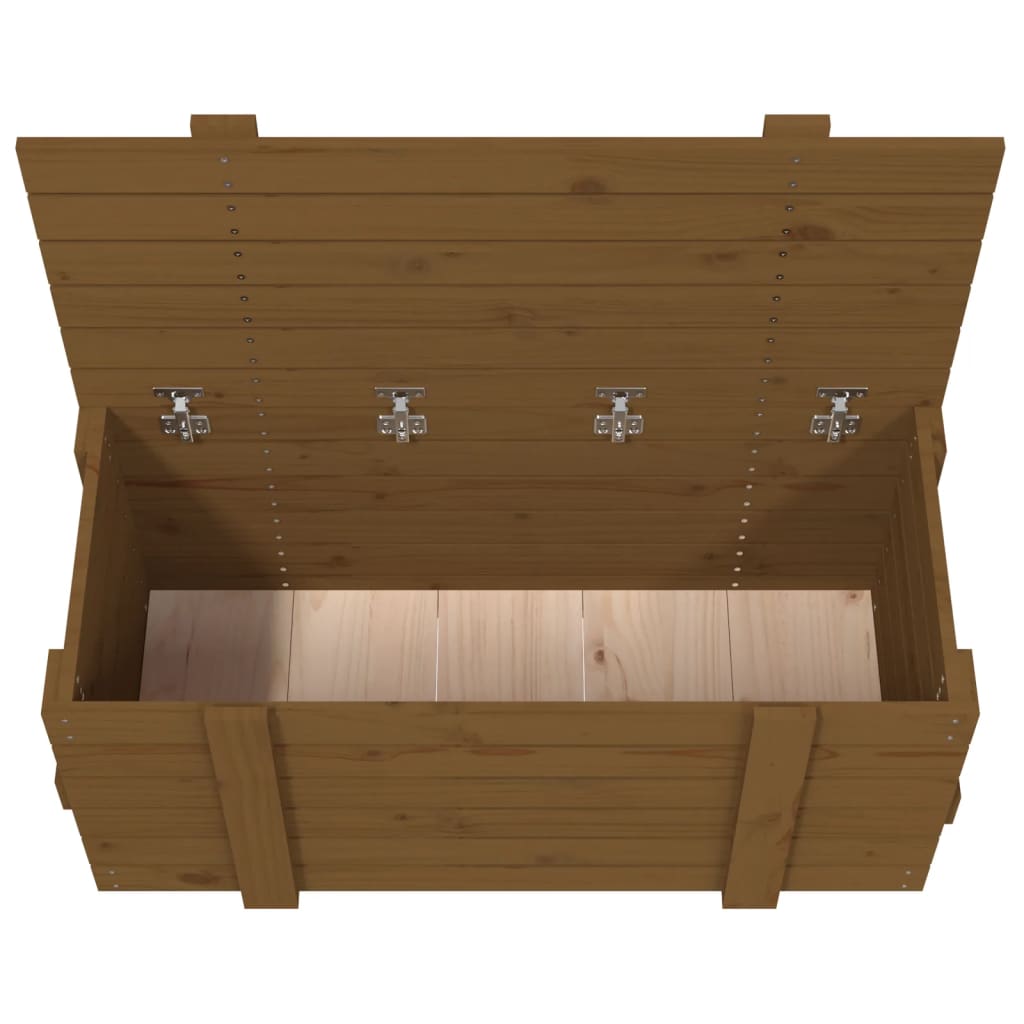 Opbergbox 58x40,5x42 cm massief grenenhout