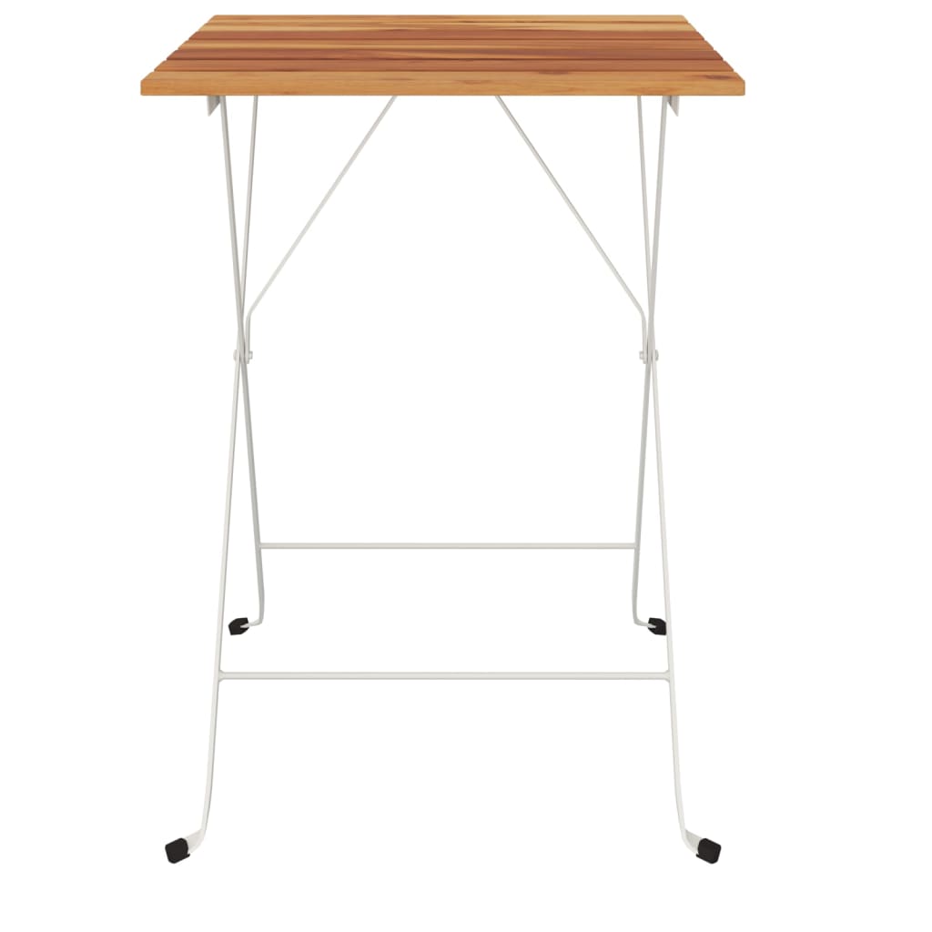 Table bistro 55x54x71 cm bois d'acacia massif