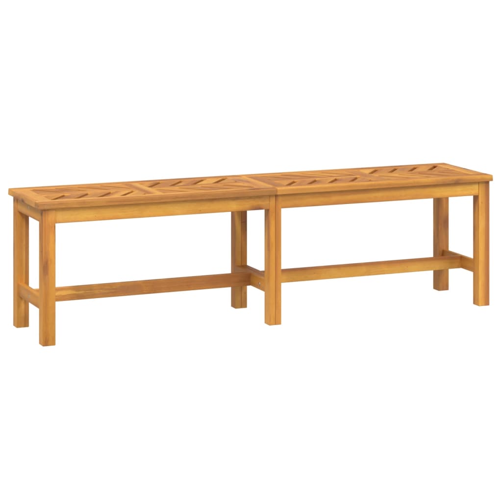 Banc de jardin 150 cm en bois d'acacia massif