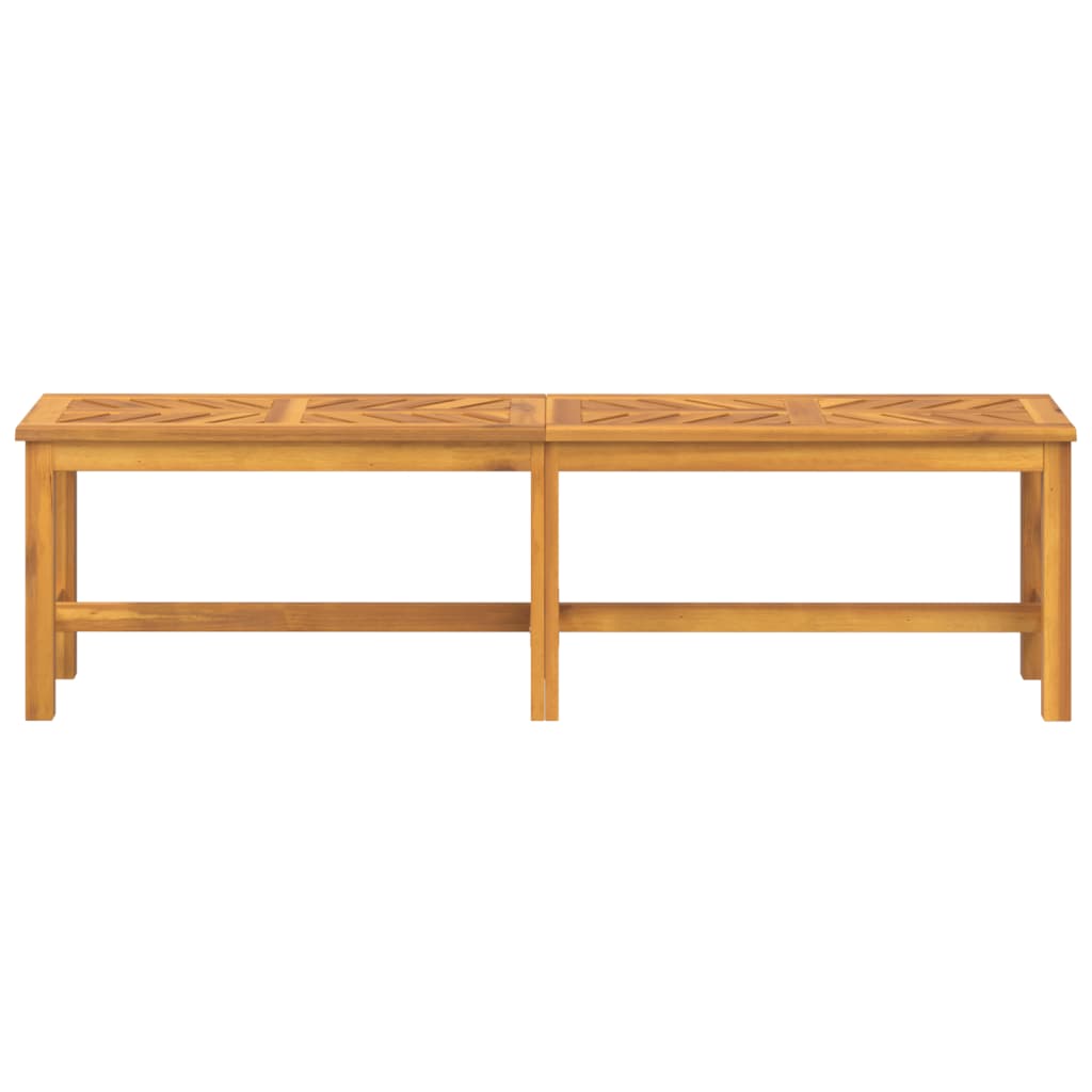 Banc de jardin 150 cm en bois d'acacia massif