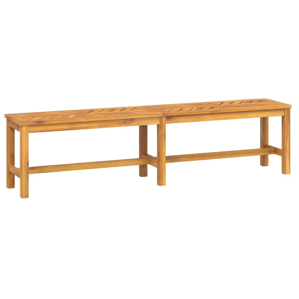 Banc de jardin 150 cm en bois d'acacia massif