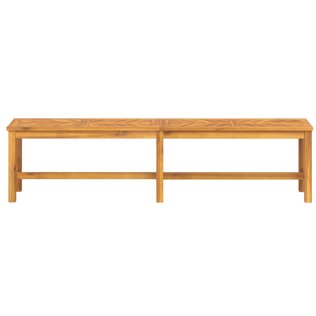 Banc de jardin 150 cm en bois d'acacia massif