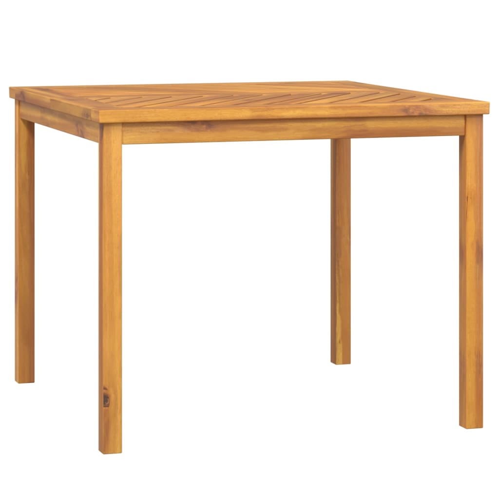 Table de jardin 90x90x74 cm en bois d'acacia massif