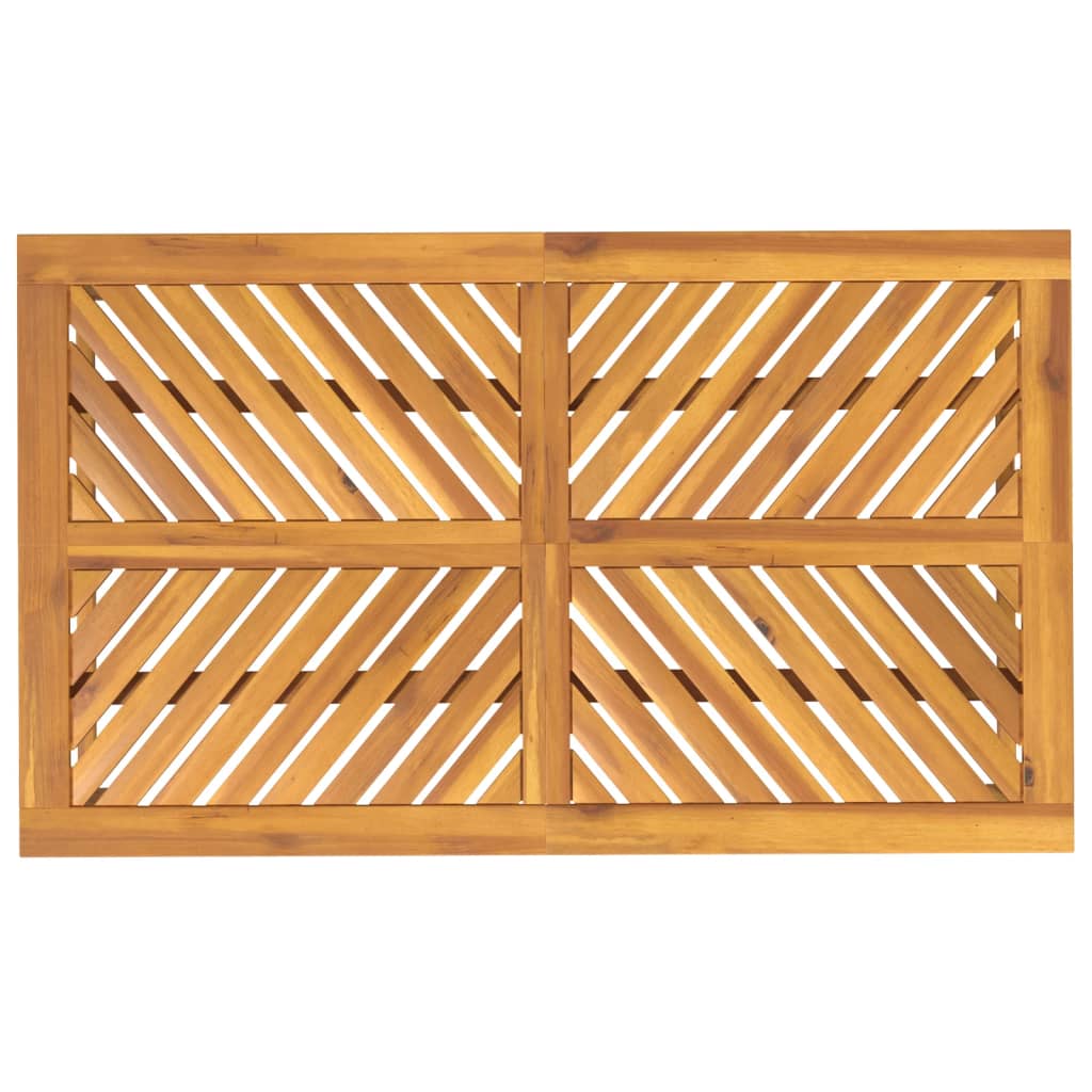 Table de jardin 90x90x74 cm en bois d'acacia massif