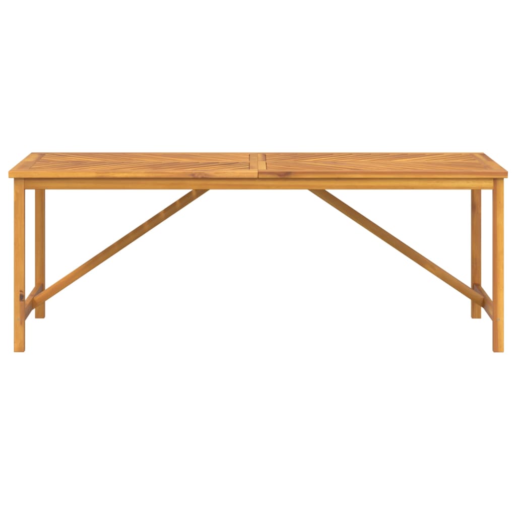 Table de jardin 90x90x74 cm en bois d'acacia massif