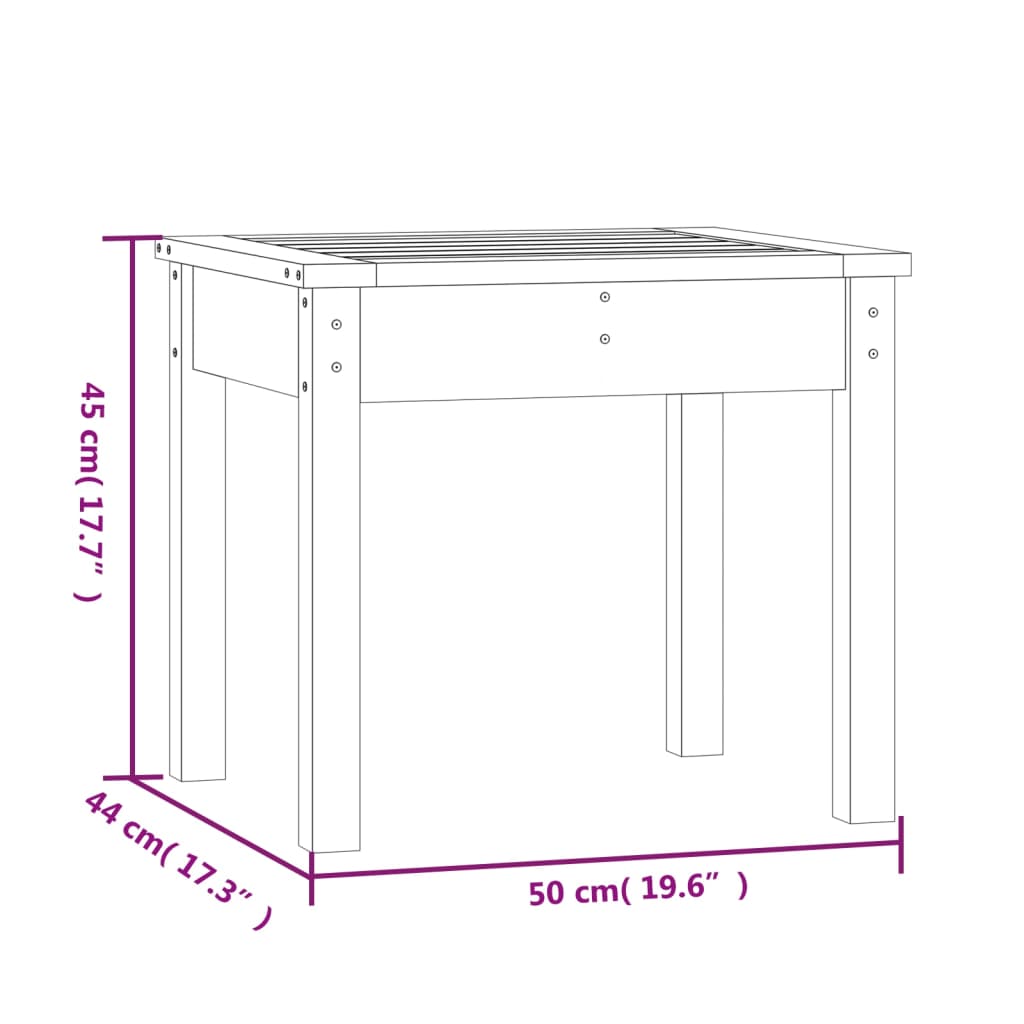 Tuinbank 2-zits 159,5x44x45 cm massief