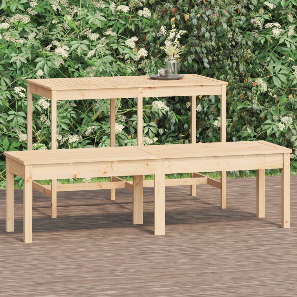 Tuinbank 2-zits 159,5x44x45 cm massief