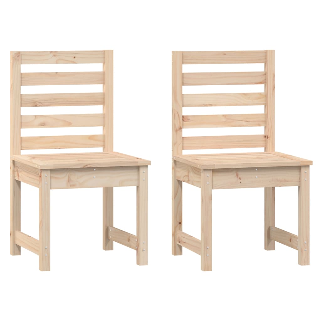 Tuinstoelen 2 st 60x48x91 cm massief