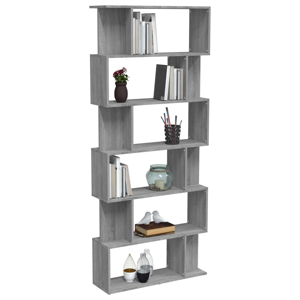 Boekenkast / kamerscherm 80x24x192 cm bewerkt hout