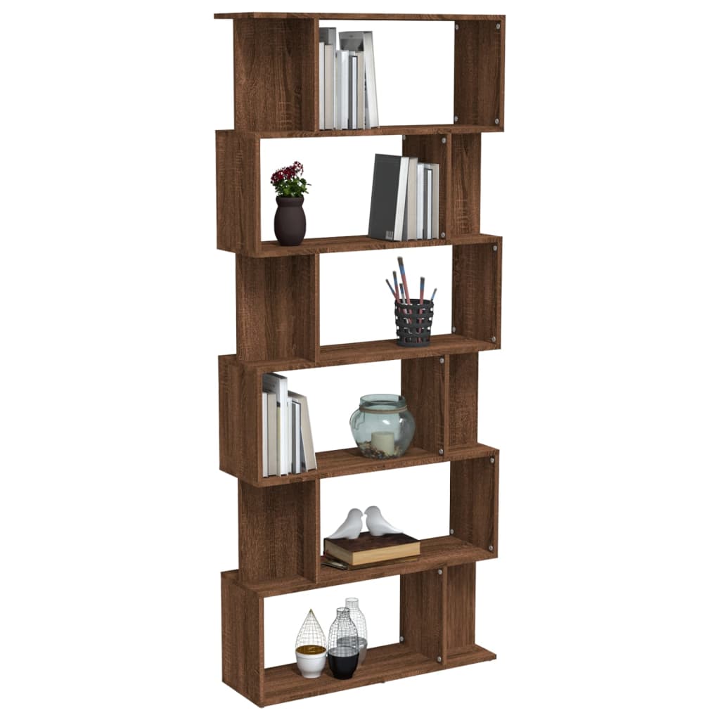 Boekenkast / kamerscherm 80x24x192 cm bewerkt hout