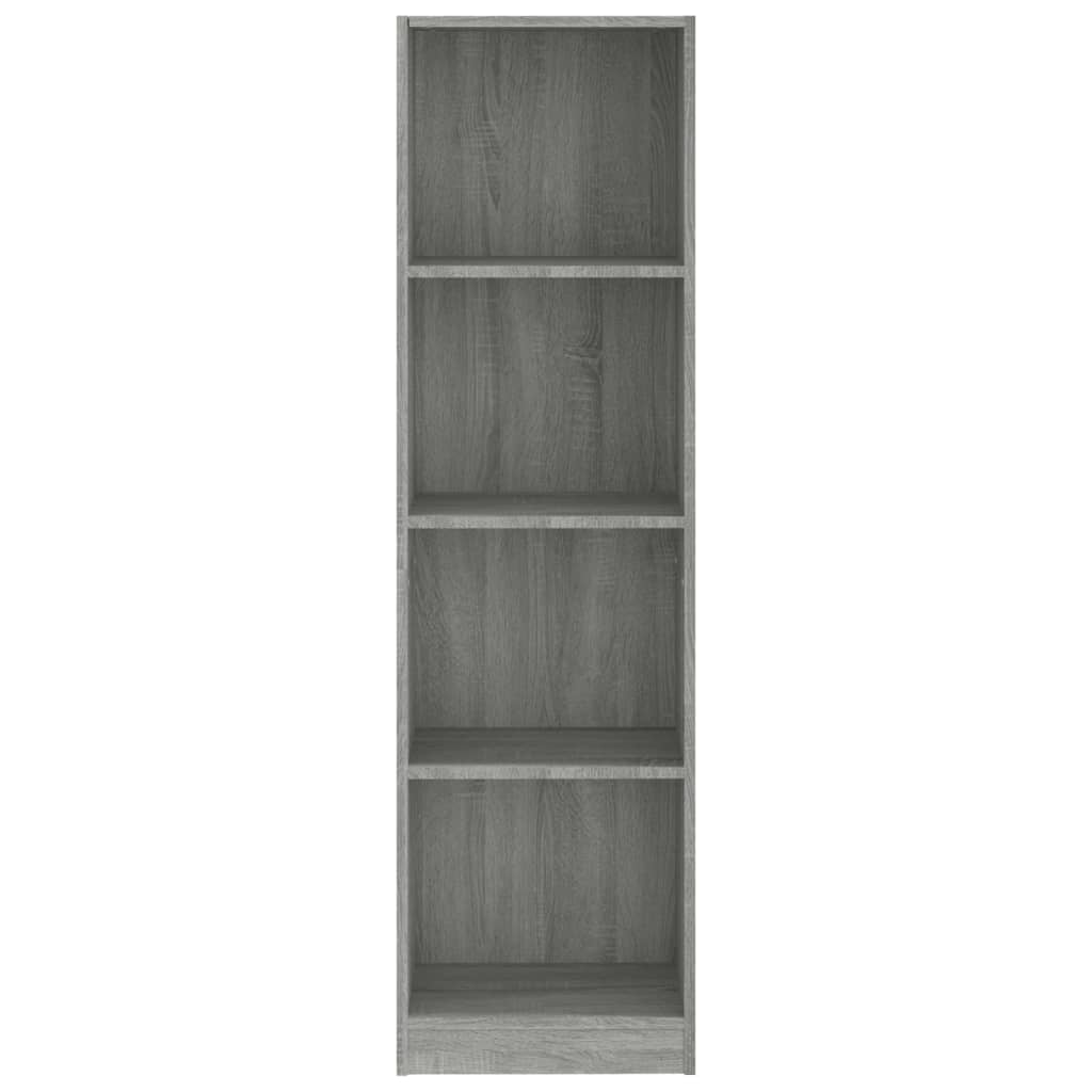 Boekenkast met 4 schappen 80x24x142 cm hout