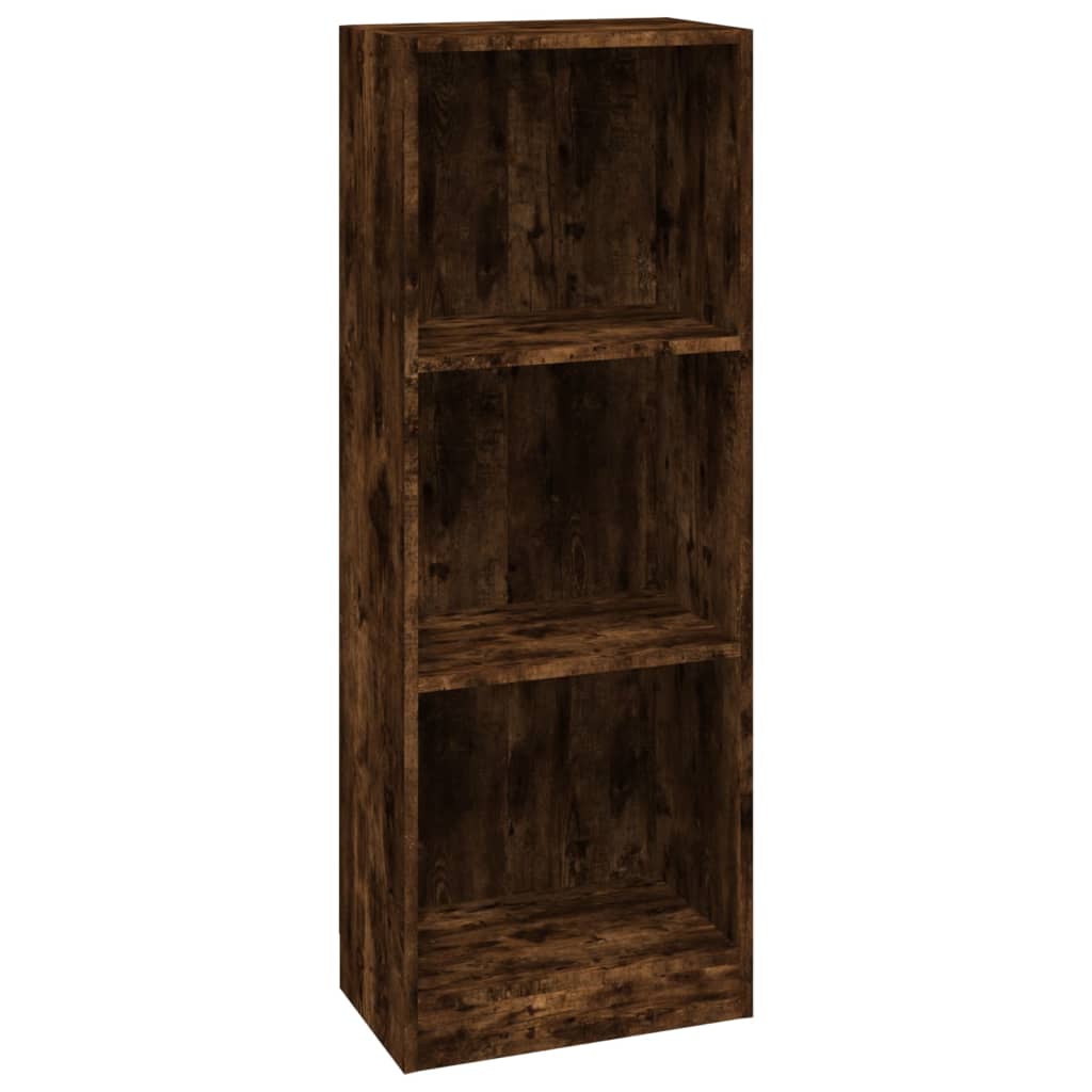 Boekenkast 60x24x175 cm bewerkt hout eikenkleurig