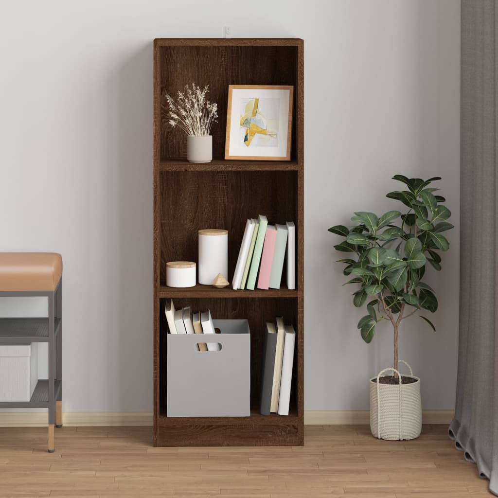 Boekenkast met 4 schappen 80x24x142 cm hout