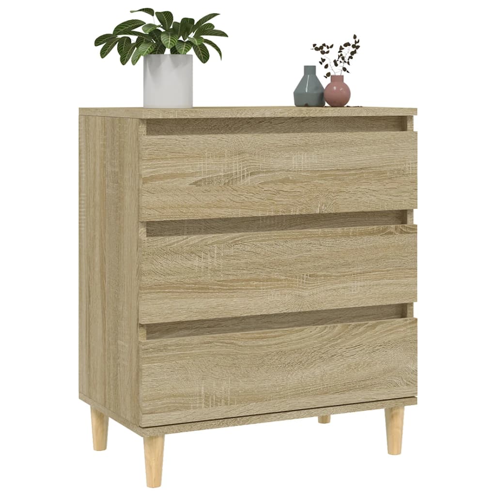 Dressoir 60x35x70 cm bewerkt hout