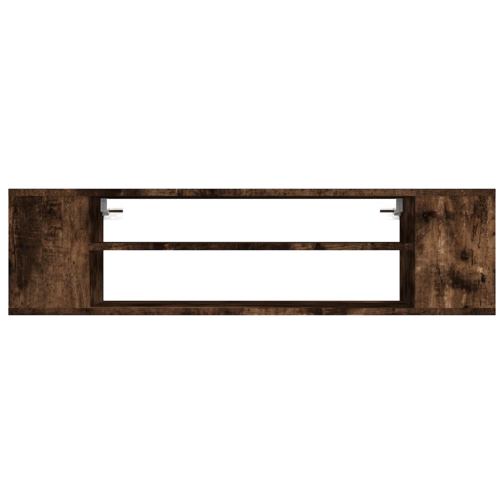 Tv-hangmeubel 100x30x26,5 cm bewerkt hout betongrijs