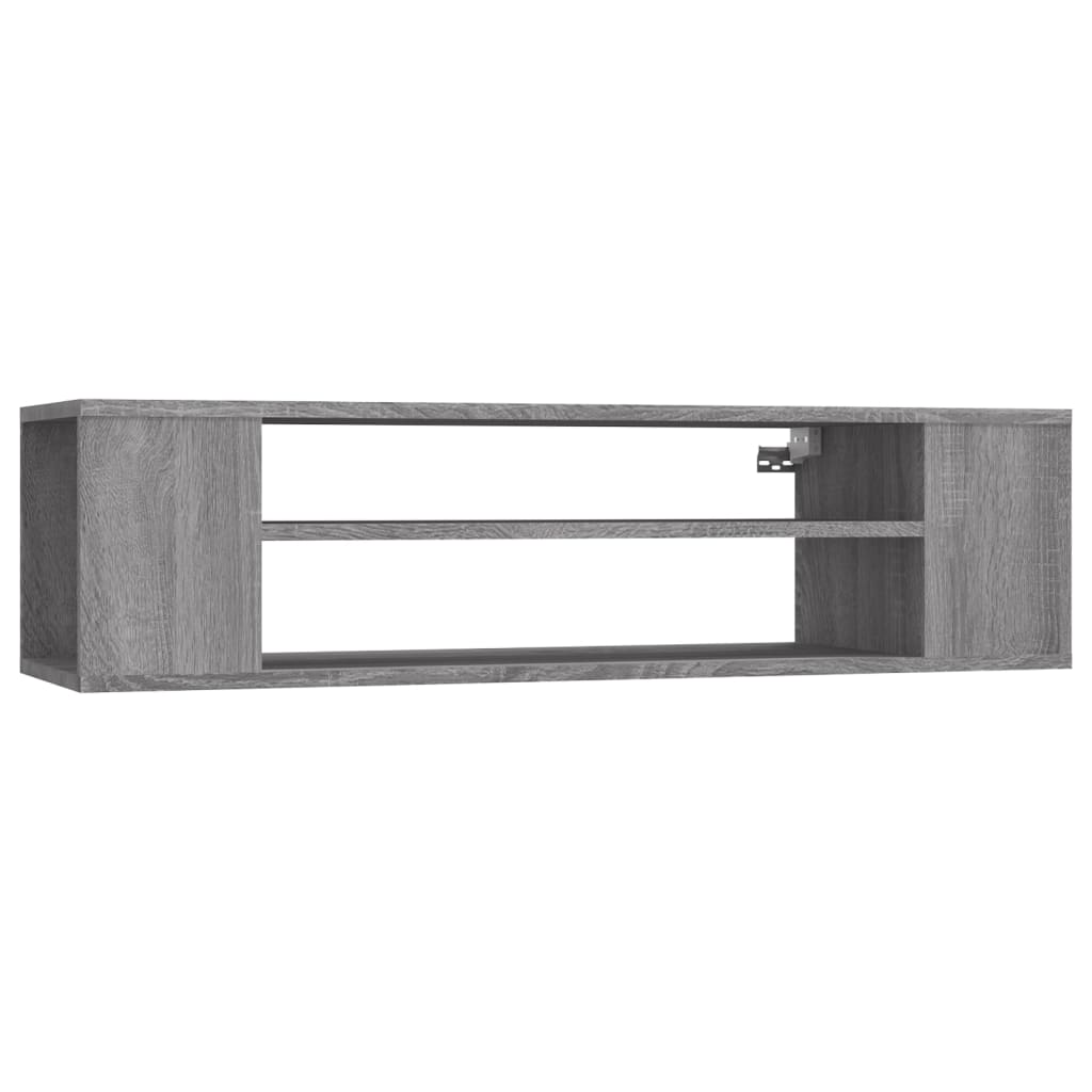 Tv-hangmeubel 100x30x26,5 cm bewerkt hout betongrijs