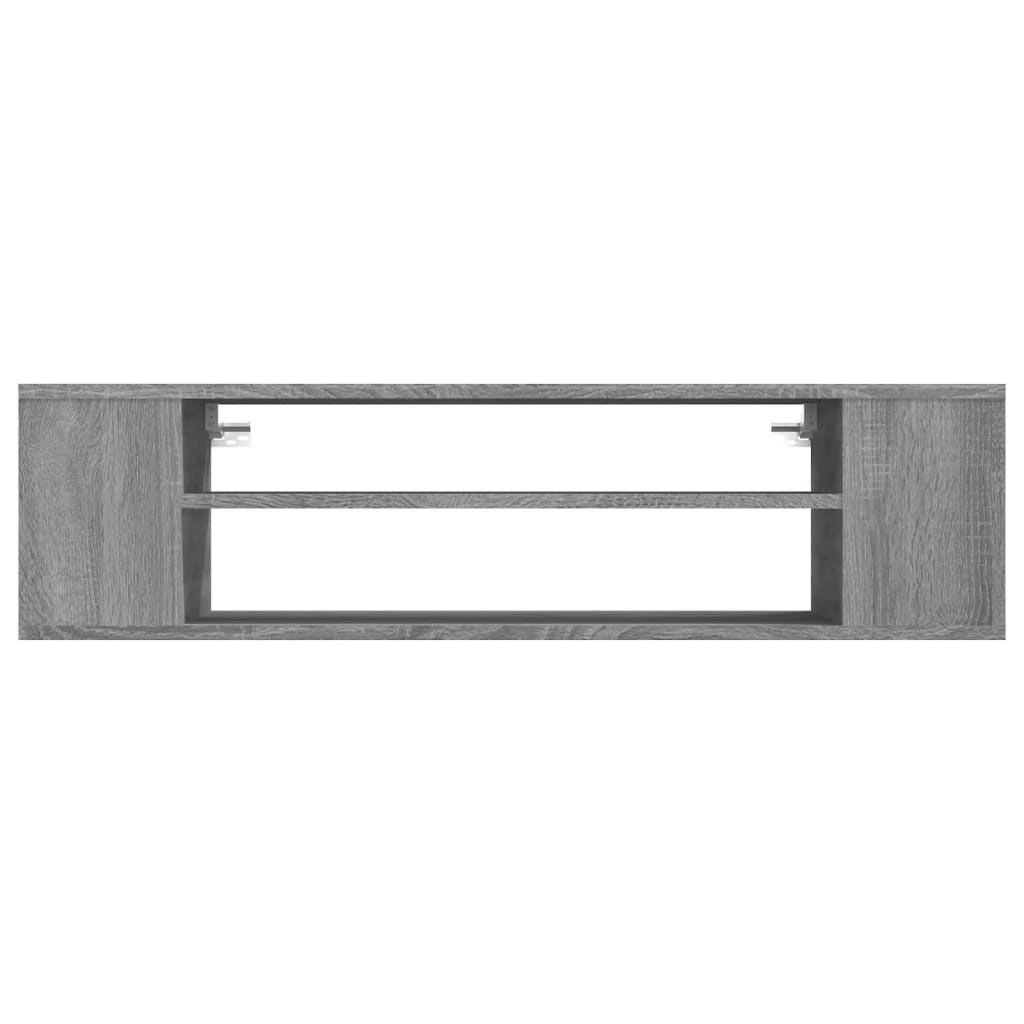 Tv-hangmeubel 100x30x26,5 cm bewerkt hout betongrijs