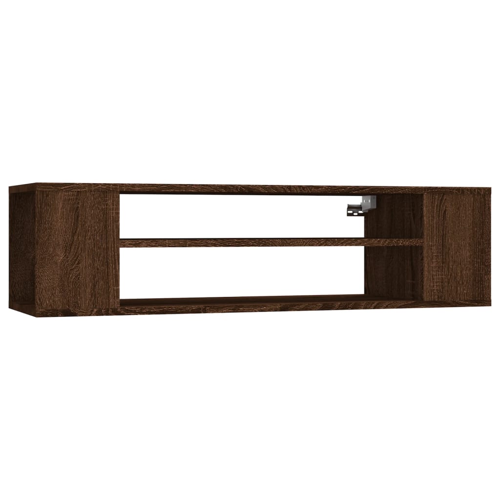 Tv-hangmeubel 100x30x26,5 cm bewerkt hout betongrijs