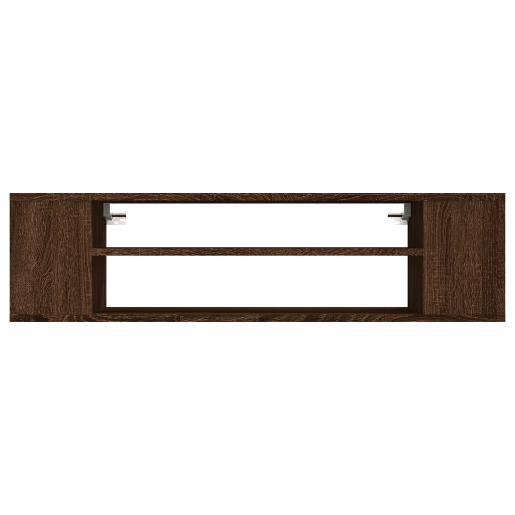 Tv-hangmeubel 100x30x26,5 cm bewerkt hout betongrijs