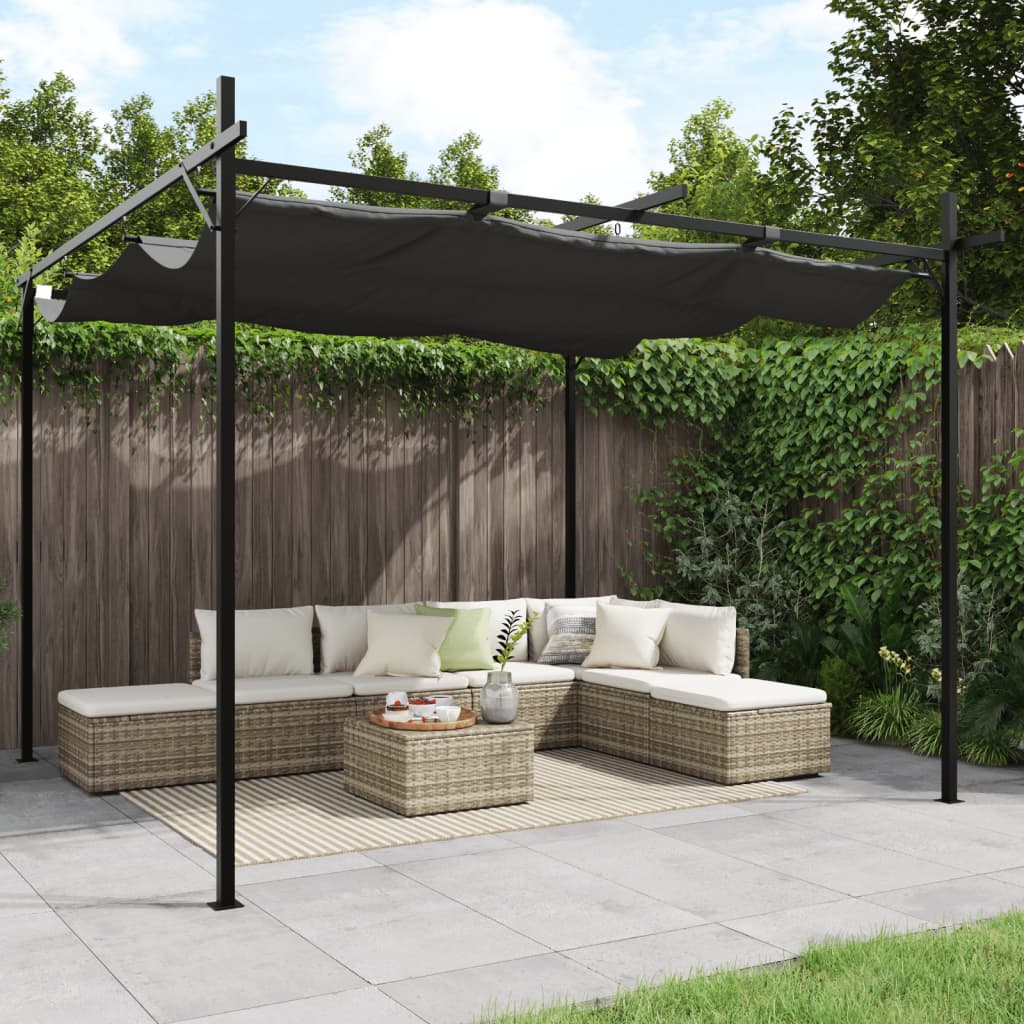 Pergola à toit rétractable 589x292x230