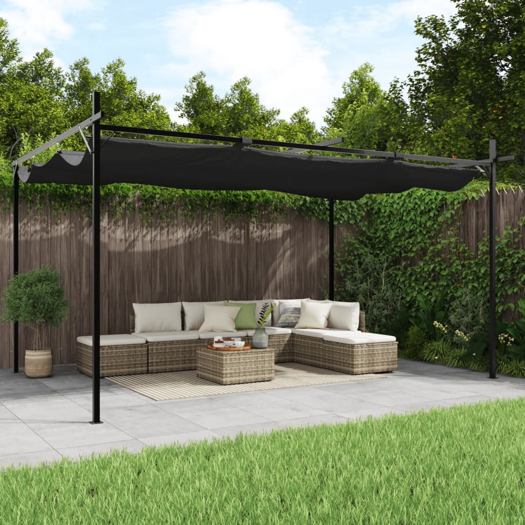 Pergola à toit rétractable 589x292x230