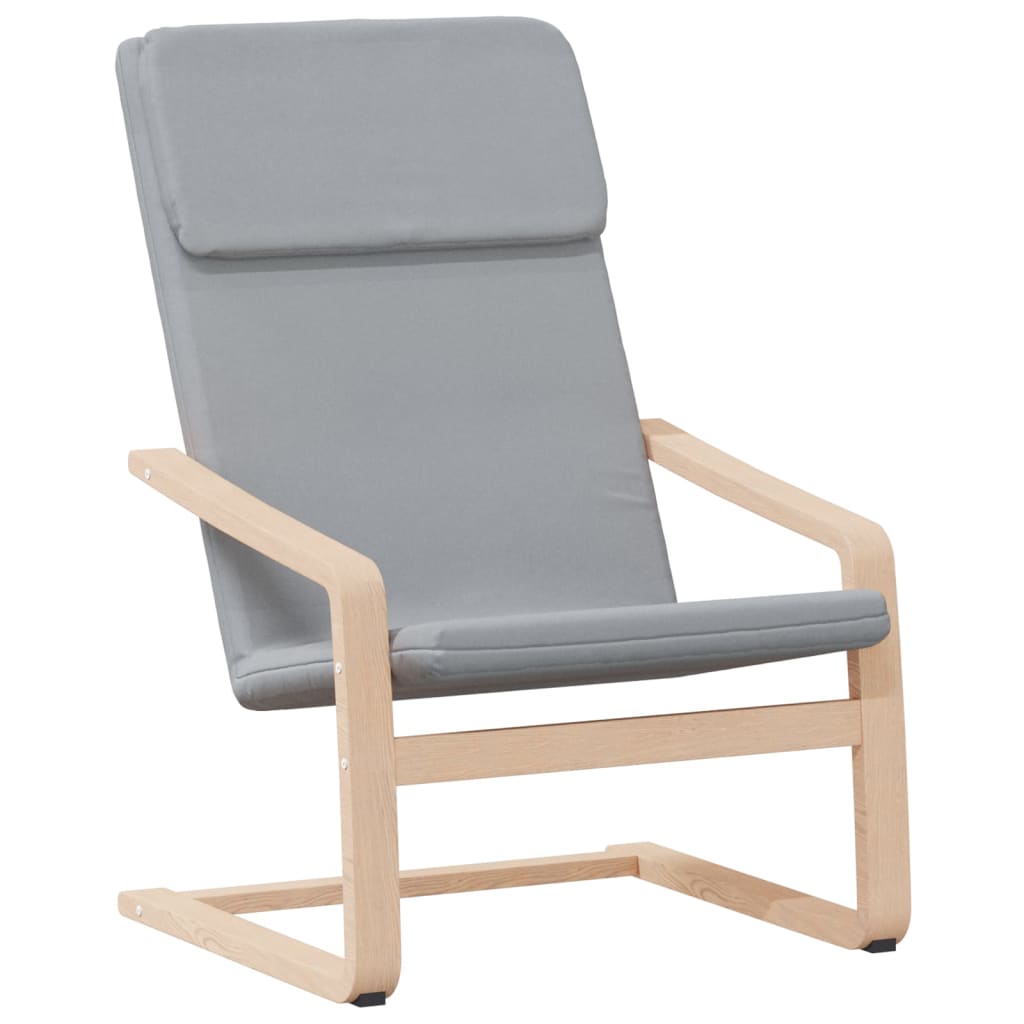 Fauteuil de relaxation avec repose-pieds en tissu couleur crème