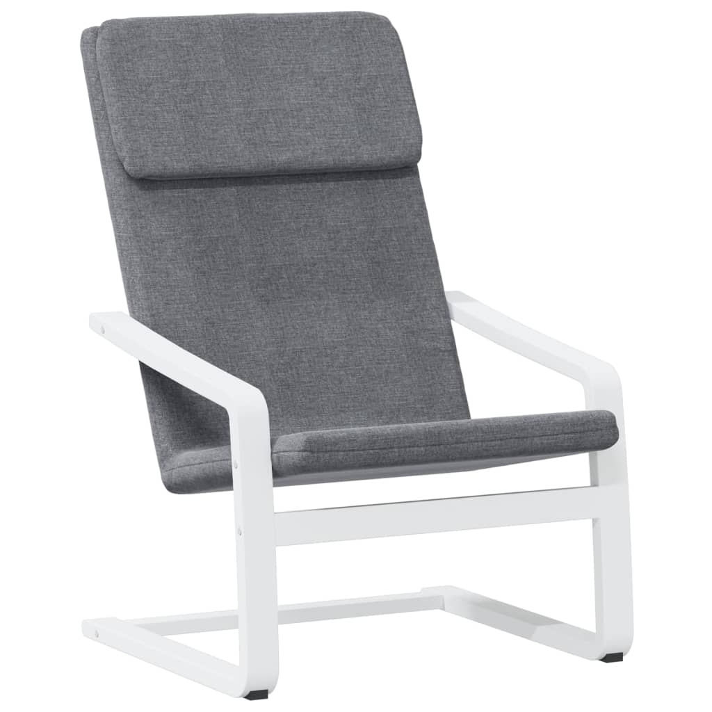 Fauteuil de relaxation avec repose-pieds en tissu couleur crème